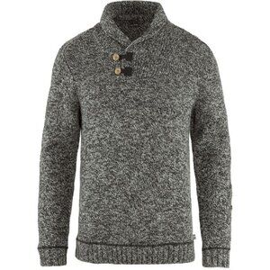 Fjällräven Lada Gray Shawl Collar Sweater